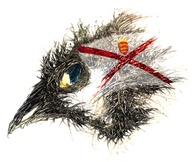 数字艺术 标题为“Pandemi Bird Jersey” 由Johann Sidlo, 原创艺术品, 数字油画