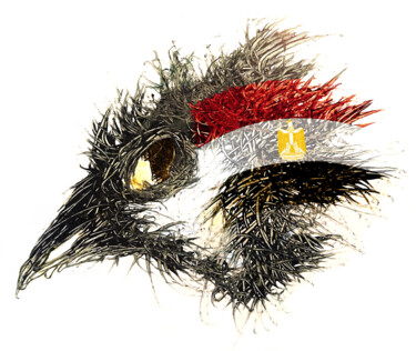 数字艺术 标题为“Pandemi Bird Egypten” 由Johann Sidlo, 原创艺术品, 数字油画
