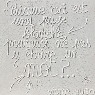 Painting titled "Victor Hugo 1" by Johanna Meunier, Original Artwork, Acrylic Mounted on Wood Stretcher frame