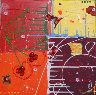 Картина под названием "Céret Cherry" - Johanna Meunier, Подлинное произведение искусства, Акрил