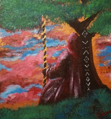Pintura titulada "A chacun son ciel 1" por Johana Nativel, Obra de arte original, Acrílico