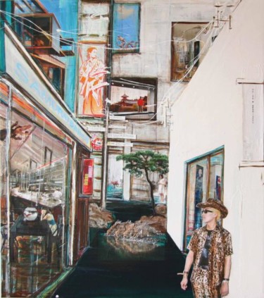 Peinture intitulée "Ken est en ville" par Johanne Guichard, Œuvre d'art originale