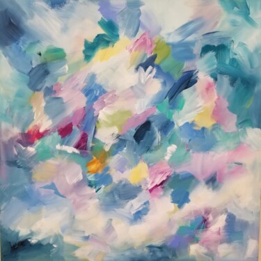 Painting titled "Summer Song" by Johanne Monique Dufour (Monique J Dufour), Original Artwork, Acrylic Mounted on Wood Stretc…