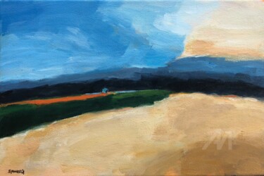 Horizon Peinture intitulée "Horizon" par Johanne Spinella, Œuvre d'art originale, Acrylique