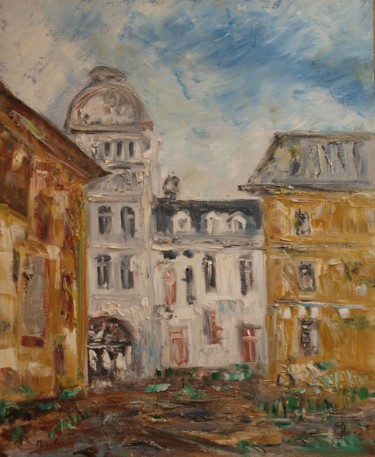 Peinture intitulée "palais-lumiere_Evia…" par Johan Roels, Œuvre d'art originale, Huile