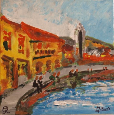 Peinture intitulée "Malecon, Cuba" par Johan Roels, Œuvre d'art originale, Acrylique