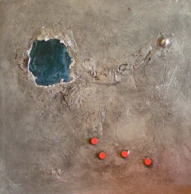 Peinture intitulée "L'Ourse à l'oasis" par Storm, Œuvre d'art originale