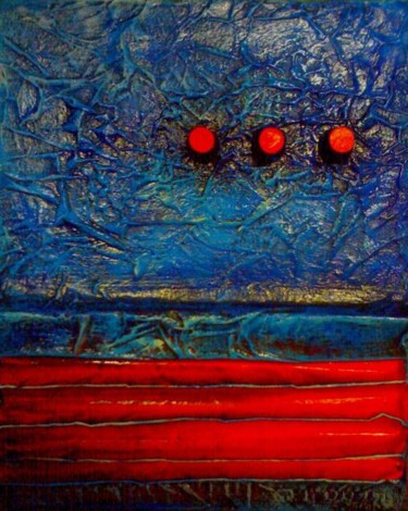 Peinture intitulée "Blue jean's" par Storm, Œuvre d'art originale