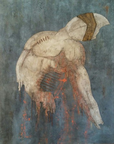Peinture intitulée "L' Ohm n° 25" par Johell, Œuvre d'art originale, Acrylique Monté sur Châssis en bois