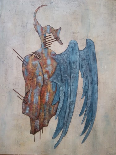 Peinture intitulée "L' Ohm n° 30" par Johell, Œuvre d'art originale, Acrylique Monté sur Châssis en bois