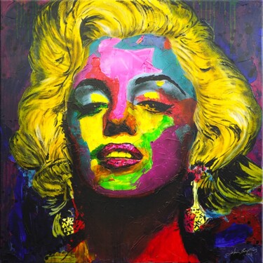 Painting titled "Marilyn" by John Beckley, Original Artwork, Acrylic