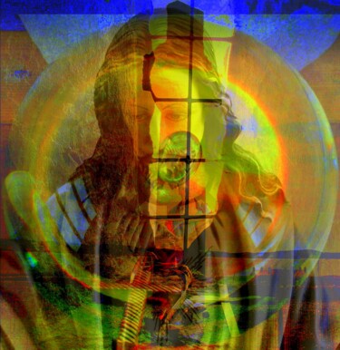 Digital Arts titled "Erraid meets Iona" by John Calder Gunn, Original Artwork, Digital Collage