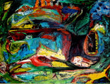 Pintura intitulada "The Deep" por John Calder Gunn, Obras de arte originais, Acrílico