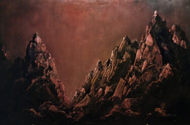 Painting titled "rocky-mountains-91x…" by John Cocoris, Original Artwork