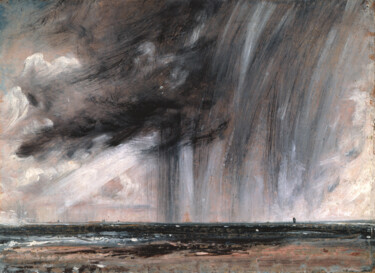 Ζωγραφική με τίτλο "Étude de paysage ma…" από John Constable, Αυθεντικά έργα τέχνης, Λάδι