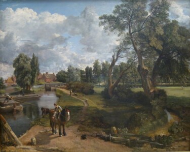 Peinture intitulée "Le moulin de Flatfo…" par John Constable, Œuvre d'art originale, Huile