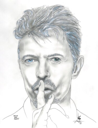 「Hush your mouth」というタイトルの描画 John Creekmoreによって, オリジナルのアートワーク, 鉛筆