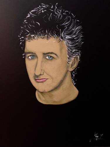 Malerei mit dem Titel "John Deacon" von John Creekmore, Original-Kunstwerk, Acryl