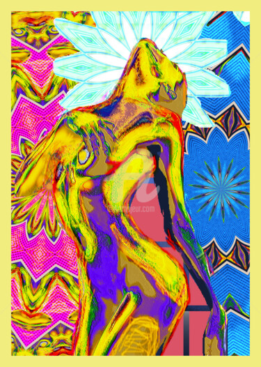 Artes digitais intitulada "Woman Solaris" por J.Jokko, Obras de arte originais, Pintura digital