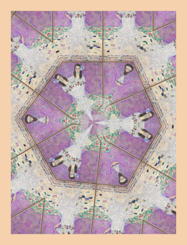 Arts numériques intitulée "Reflets de Klimt" par J.Jokko, Œuvre d'art originale, Peinture numérique