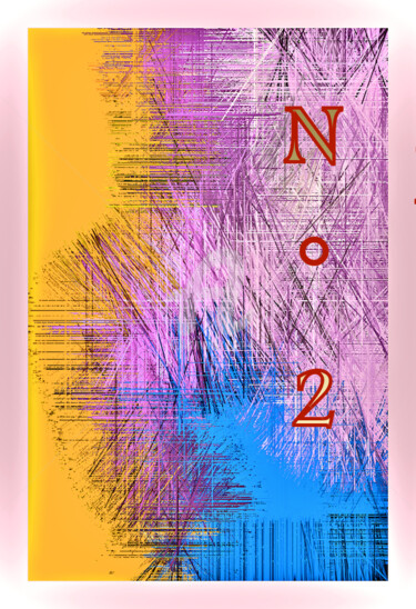 Arts numériques intitulée "motif n2" par J.Jokko, Œuvre d'art originale, Peinture numérique