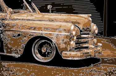 Artes digitais intitulada "Bacons'car" por J.Jokko, Obras de arte originais, Pintura digital