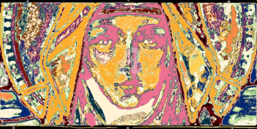 Arts numériques intitulée "Sainte Catherine de…" par J.Jokko, Œuvre d'art originale, Peinture numérique
