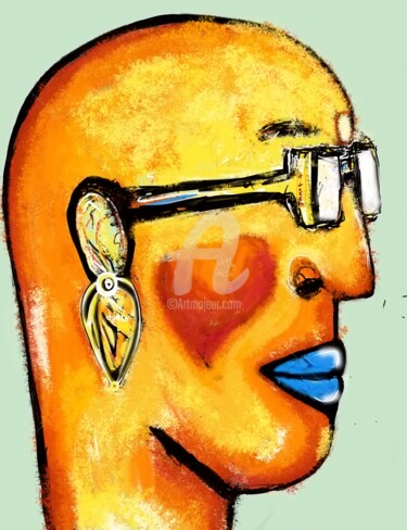 Digital Arts titled "Androgyne" by J.Jokko, Original Artwork, Digital Painting