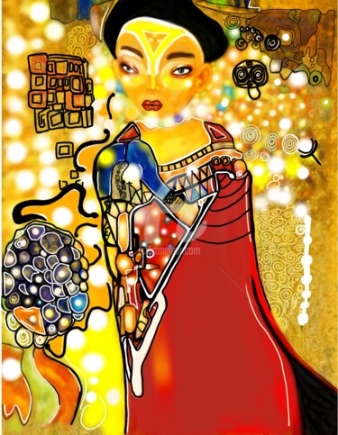 Arts numériques intitulée "Femme du Tout -Monde" par J.Jokko, Œuvre d'art originale
