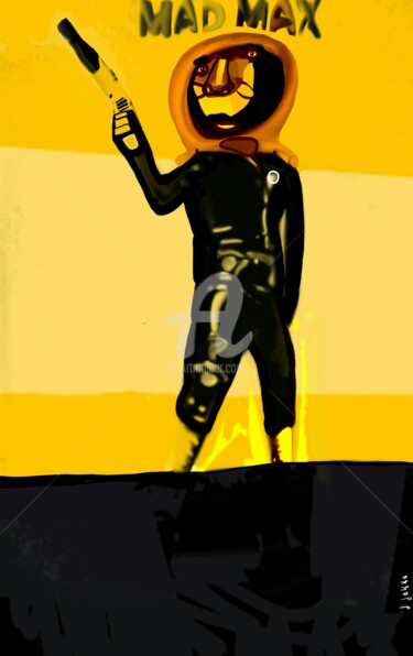 Arts numériques intitulée "Poster Mad Max anim…" par J.Jokko, Œuvre d'art originale, Peinture numérique