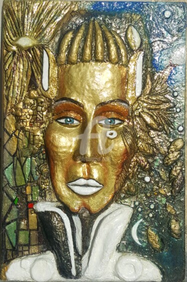 Peinture intitulée "Perséphone" par J.Jokko, Œuvre d'art originale, Émail