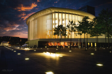 Fotografia intitolato "Philharmonie bei Na…" da John Gerard, Opera d'arte originale, Fotografia digitale