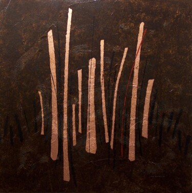Картина под названием "Brown Copper" - John Gormsen, Подлинное произведение искусства, Масло