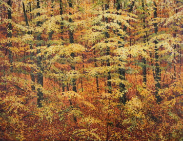 Peinture intitulée "The End of October" par John Hancock, Œuvre d'art originale, Huile