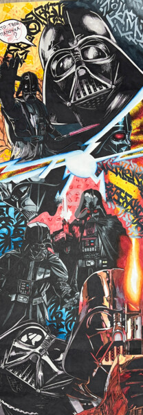 Pintura intitulada "Dart Vader Comics I…" por John Karter, Obras de arte originais, Marcador