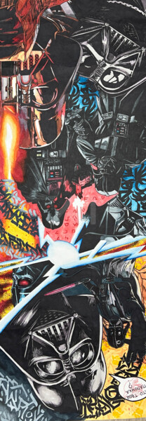 Painting titled "Dart Vader Comics I…" by John Karter, Original Artwork, Marker