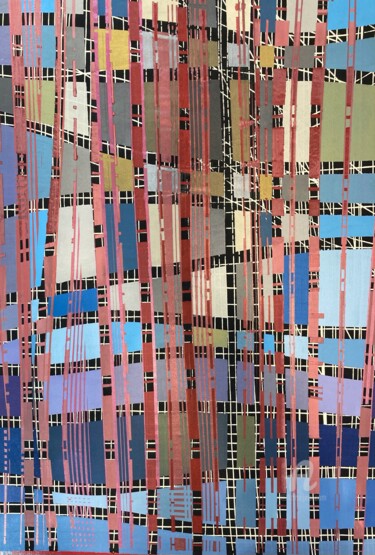 Malerei mit dem Titel "Crosstown Traffic" von John Long, Original-Kunstwerk, Acryl