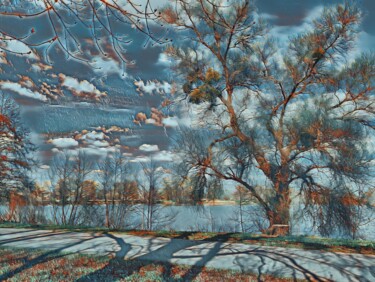 Digital Arts titled "Central park with p…" by John Mailly, Original Artwork, 2D Digital Work