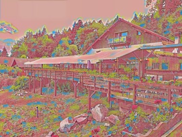 Arte digital titulada "Auberge de Liesey V…" por John Mailly, Obra de arte original, Trabajo Digital 2D