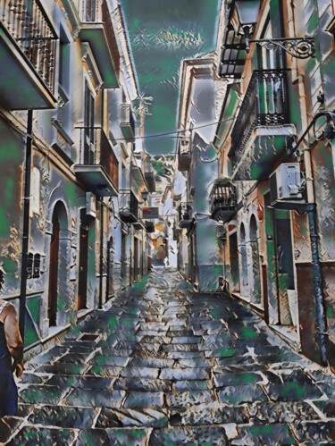 Цифровое искусство под названием "San Marco In Lamis…" - John Mailly, Подлинное произведение искусства, 2D Цифровая Работа