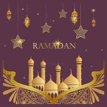 Arte digitale intitolato "Magnifique Ramadan…" da John Mailly, Opera d'arte originale, Lavoro digitale 2D