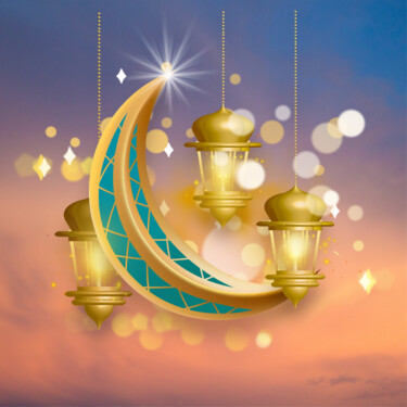 Digital Arts titled "Ramadan 2021 - 06" by John Mailly, Original Artwork, 2D Digital Work