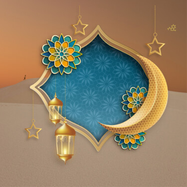 Digital Arts titled "Ramadan 2021 - 10" by John Mailly, Original Artwork, 2D Digital Work