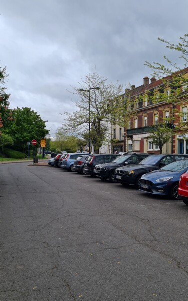 Фотография под названием "Parking autos" - John Mailly, Подлинное произведение искусства, Не манипулируемая фотография