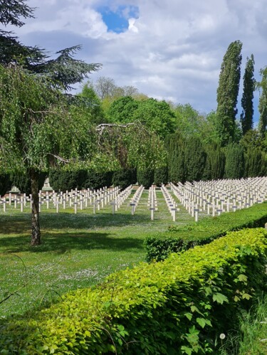 Φωτογραφία με τίτλο "Cimetière militaire" από John Mailly, Αυθεντικά έργα τέχνης, Μη χειραγωγημένη φωτογραφία