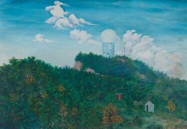 Malerei mit dem Titel "Mount Denham" von John Powell, Original-Kunstwerk, Acryl
