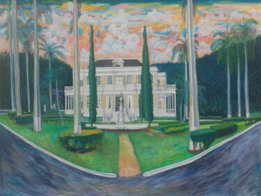 绘画 标题为“Devon House” 由John Powell, 原创艺术品, 丙烯