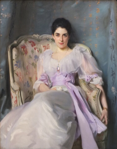 Pittura intitolato "Portrait de Lady Ag…" da John Singer Sargent, Opera d'arte originale, Olio