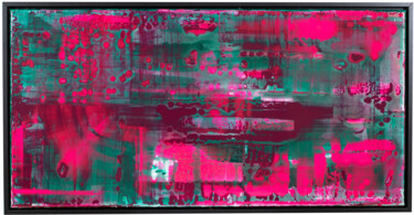 Pittura intitolato "a lil bit of binary…" da John Tonic ®, Opera d'arte originale, Acrilico Montato su Telaio per barella in…
