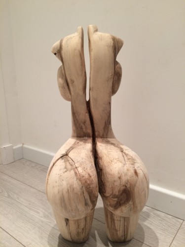 Sculpture titled "Courbes sauvages" by John Giovanni, Original Artwork, Wood